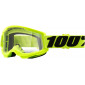 Μάσκα μηχανής motocross 100% STRATA2 YELLOW-CLEAR thumb